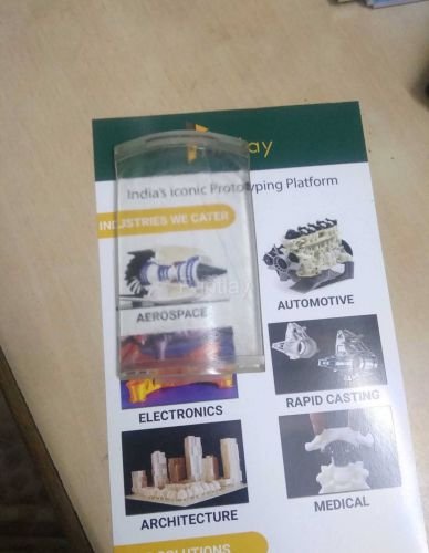 Transparent 3D printed part 1